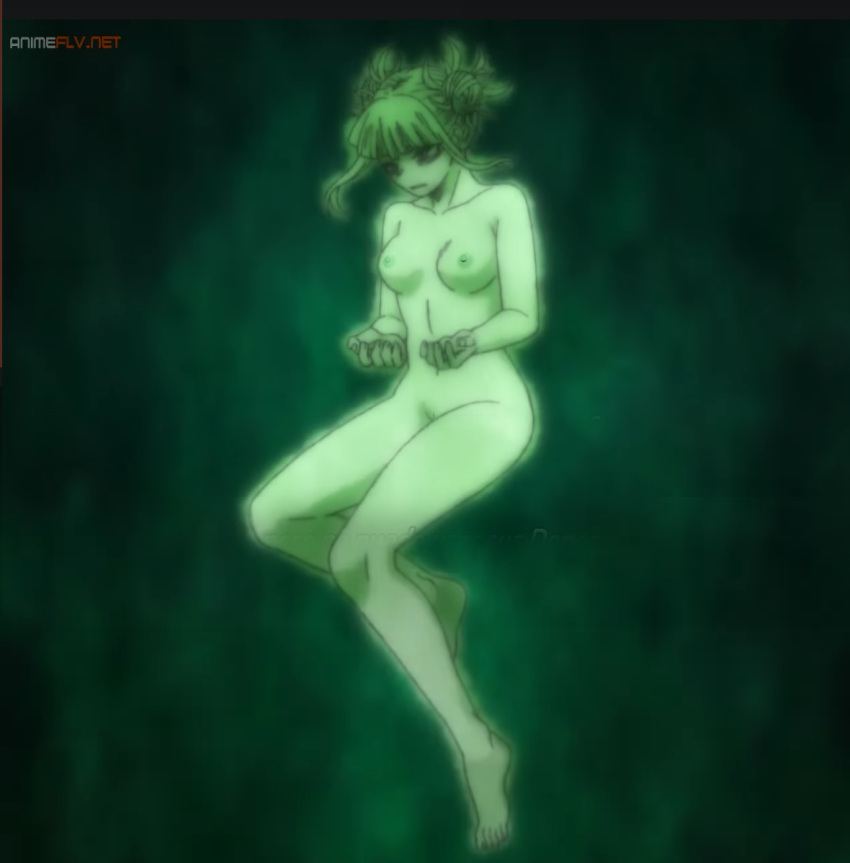 blonde_hair boku_no_hero_academia edit hairbun medium_breasts nekom14 nipples nude_female screencap toga_himiko