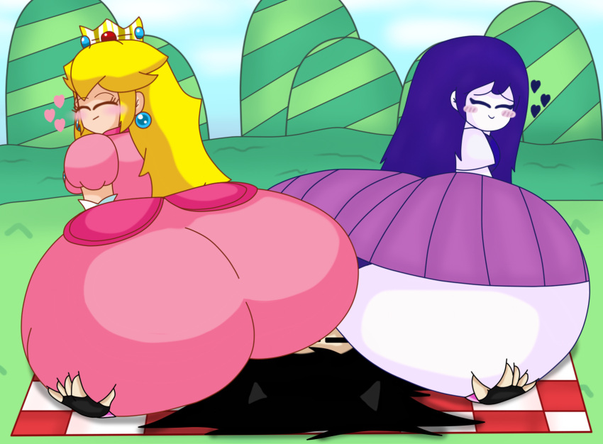 2_girls ass facesitting image oc original_character