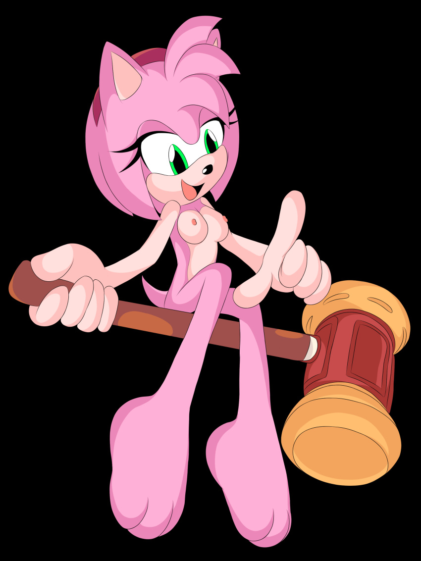 amy_rose breasts j_nsfw nipples nude sega sonic_the_hedgehog_(series)